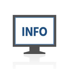 Computer Monitor icon on a white background - RoyalSeries N97