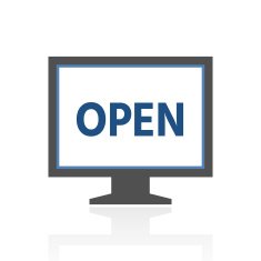 Computer Monitor icon on a white background - RoyalSeries N100