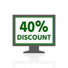 Computer Monitor icon on a white background - FreshSeries N49