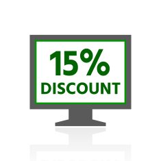 Computer Monitor icon on a white background - FreshSeries N54