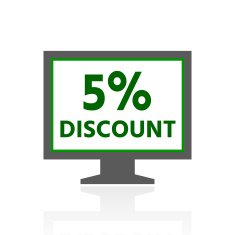 Computer Monitor icon on a white background - FreshSeries N56