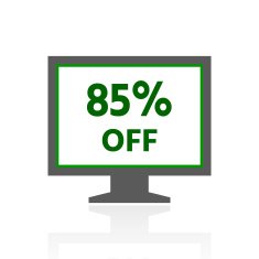 Computer Monitor icon on a white background - FreshSeries N58