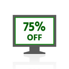 Computer Monitor icon on a white background - FreshSeries N59