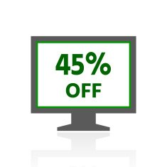 Computer Monitor icon on a white background - FreshSeries N62