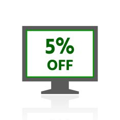 Computer Monitor icon on a white background - FreshSeries N66