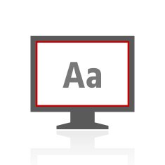 Computer Monitor icon on a white background - ProSeries N111