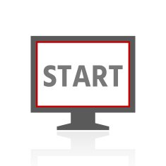 Computer Monitor icon on a white background - ProSeries N123