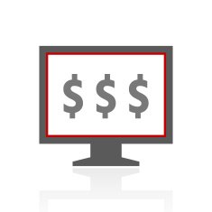 Computer Monitor icon on a white background - ProSeries N137