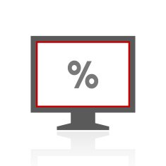 Computer Monitor icon on a white background - ProSeries N138