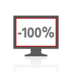 Computer Monitor icon on a white background - ProSeries N142
