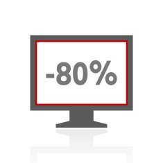 Computer Monitor icon on a white background - ProSeries N146
