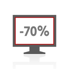 Computer Monitor icon on a white background - ProSeries N148
