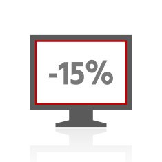 Computer Monitor icon on a white background - ProSeries N159