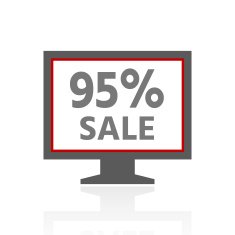 Computer Monitor icon on a white background - ProSeries N163
