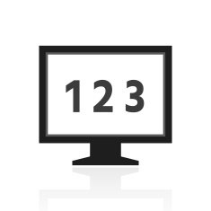 Computer Monitor icon on a white background - PrimeSeries N140