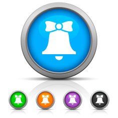 Bell icon on round buttons - GlossSeries