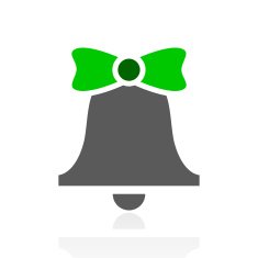 Bell icon on a white background - FreshSeries