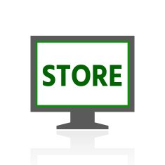 Computer Monitor icon on a white background - FreshSeries N101