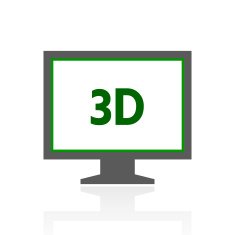 Computer Monitor icon on a white background - FreshSeries N106