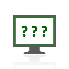 Computer Monitor icon on a white background - FreshSeries N108