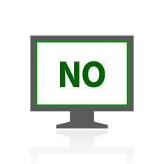Computer Monitor icon on a white background - FreshSeries N109