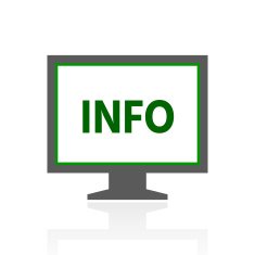 Computer Monitor icon on a white background - FreshSeries N113