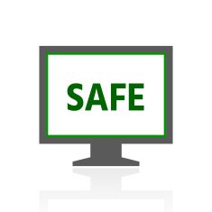 Computer Monitor icon on a white background - FreshSeries N119