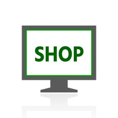 Computer Monitor icon on a white background - FreshSeries N122