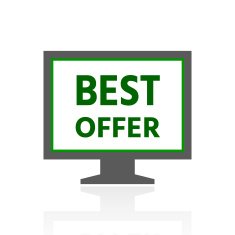 Computer Monitor icon on a white background - FreshSeries N141