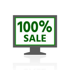 Computer Monitor icon on a white background - FreshSeries N162