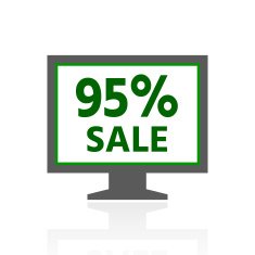 Computer Monitor icon on a white background - FreshSeries N163