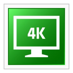 Computer Monitor icon on a square button - FlatSeries N22