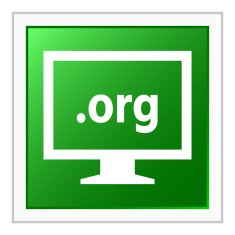 Computer Monitor icon on a square button - FlatSeries N48