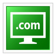 Computer Monitor icon on a square button - FlatSeries N50