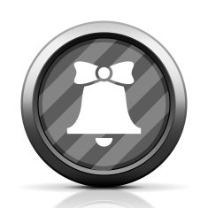 Bell icon on a round button - EliteSeries