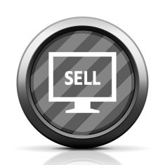 Computer Monitor icon on a round button - EliteSeries N20