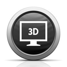 Computer Monitor icon on a round button - ElectSeries N6