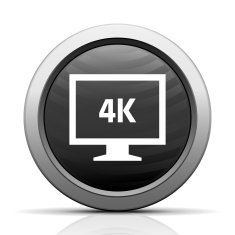 Computer Monitor icon on a round button - ElectSeries N7