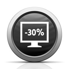 Computer Monitor icon on a round button - ElectSeries N56