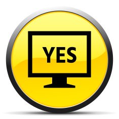 Computer Monitor icon on a round button - CurveSeries N10