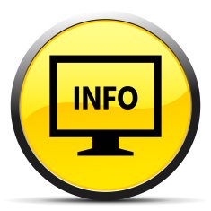 Computer Monitor icon on a round button - CurveSeries N13