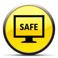 Computer Monitor icon on a round button - CurveSeries N18