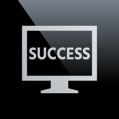 Computer Monitor icon on a black background - CoreSeries N2