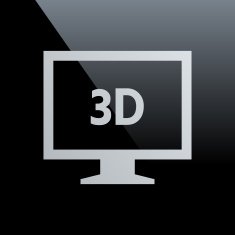 Computer Monitor icon on a black background - CoreSeries N6