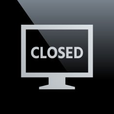 Computer Monitor icon on a black background - CoreSeries N12