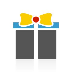 Gift Box icon on a white background - ColorSeries