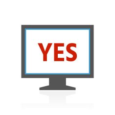 Computer Monitor icon on a white background - ColorSeries N10