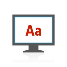 Computer Monitor icon on a white background - ColorSeries N11