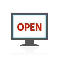 Computer Monitor icon on a white background - ColorSeries N16