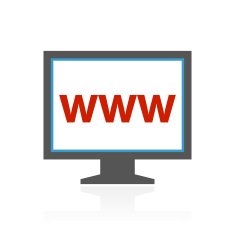 Computer Monitor icon on a white background - ColorSeries N24